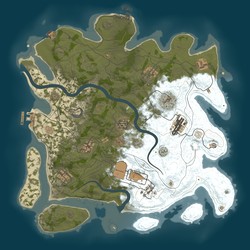 Rust map seed 1 world size 3850