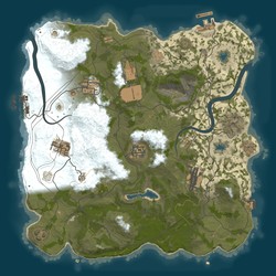 Rust map seed 1 world size 3300