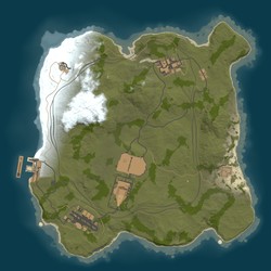 Rust map seed 1 world size 2500
