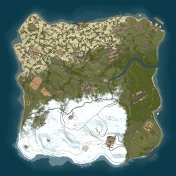 Rust map seed 1 world size 3400