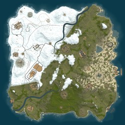 Rust map seed 1 world size 3850