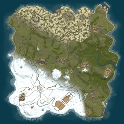 Rust map seed 1 world size 3400