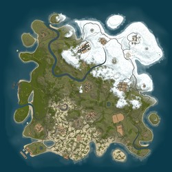 Rust map seed 1 world size 3850