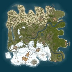 Rust map seed 1 world size 3550