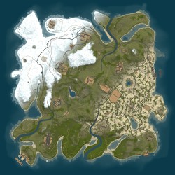 Rust map seed 1 world size 3650