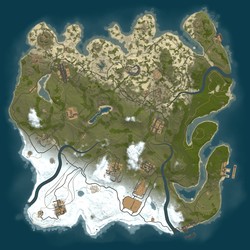 Rust map seed 1 world size 3650