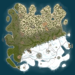Rust map seed 1 world size 3850