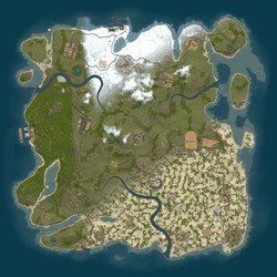 Rust map seed 1 world size 3945