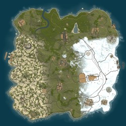 Rust map seed 1 world size 3400