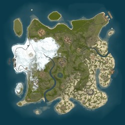 Rust map seed 1 world size 3350