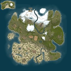 Rust map seed 1 world size 3850