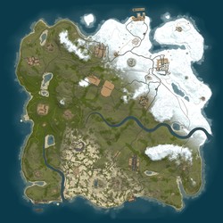 Rust map seed 1 world size 3750
