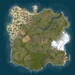 Rust map seed 1 world size 2500