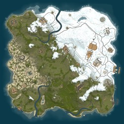 Rust map seed 1 world size 3850