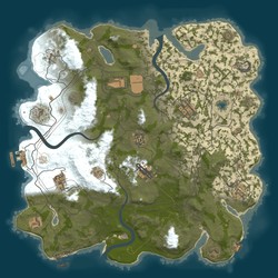 Rust map seed 1 world size 3850
