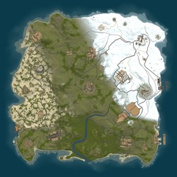 Rust map seed 1 world size 3400