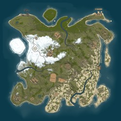 Rust map seed 1 world size 3550