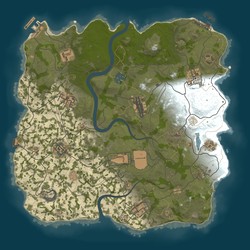 Rust map seed 1 world size 3400