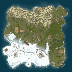 Rust map seed 1 world size 3400