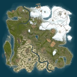 Rust map seed 1 world size 3650
