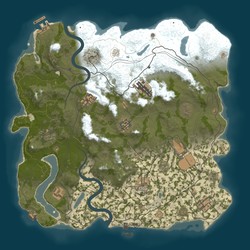 Rust map seed 1 world size 3800