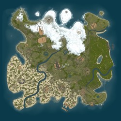 Rust map seed 0 world size 3750